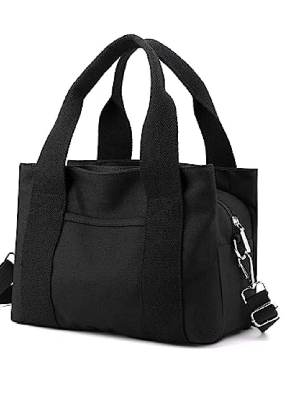 Canvas Crossbody Bag Multi Compartment Top-Handle Purse Small Tote